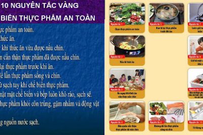 VỆ SINH AN TOÀN THỰC PHẨM TRONG TRƯỜNG MẦM NON